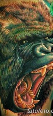 снимка на татуировка на горила от 27.08.2017 г. №006 - Горила татуировка -