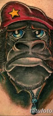 снимка на татуировка на горила от 27.08.2017 г. №018 - Горила татуировка -