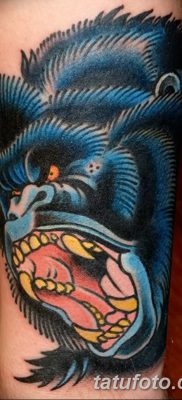 снимка на татуировка на горила от 27.08.2017 г. №026 - Горила татуировка -