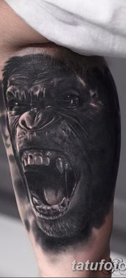 снимка на татуировка на горила от 27.08.2017 г. №032 - Горила татуировка -