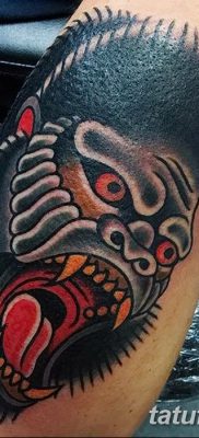 снимка на татуировка на горила от 27.08.2017 г. №038 - Горила татуировка -