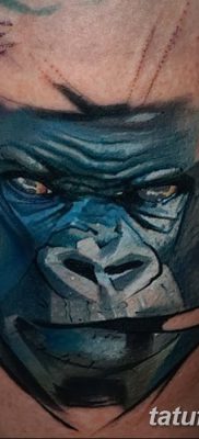 снимка на татуировка на горила от 27.08.2017 г. №056 - Горила татуировка -