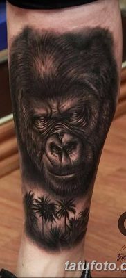 снимка на татуировка на горила от 27.08.2017 г. №061 - Горила татуировка -
