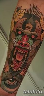 снимка на татуировка на горила от 27.08.2017 г. №070 - Горила татуировка -