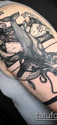 гравиране на татуировка №649 - изключителна версия на модела, която може успешно да се използва за трансформация и приложение като гравиране на татуировка на рамото