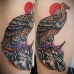 مثال على رسم وشم طائر نسر 13.12.2020 №433 -نسر الوشم-