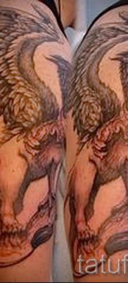 татуировка грифон на рамо - снимка за статия за значението на 2
