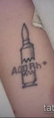 снимка на татуировка на кръвна група (значение) - примерна рисунка - 025