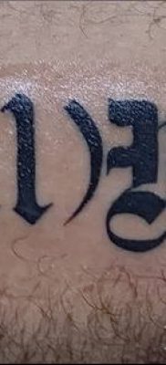 снимка на татуировка на кръвна група (значение) - примерна рисунка - 016