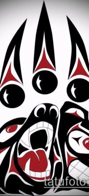 Fotó a tetoválásról Haida (jelentése) - példa rajz - 001