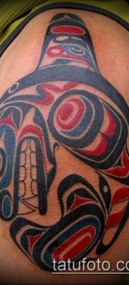 Fotó a tetoválásról Haida (jelentése) - példa rajz - 005