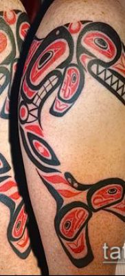 Fénykép a tetoválásról Haida (jelentése) - példa rajz - 012