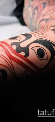 Fénykép a tetoválásról Haida (jelentése) - példa rajz - 016