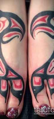 Fotó a tetoválásról Haida (jelentése) - példa rajz - 023