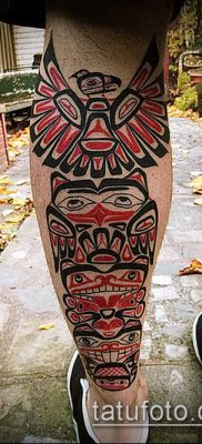 Fénykép a tetoválásról Haida (jelentése) - példa rajz - 025