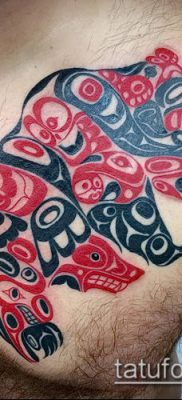 Fénykép a tetoválásról Haida (jelentése) - példa rajz - 033