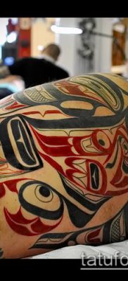 Fénykép a tetoválásról Haida (jelentése) - példa rajz - 035
