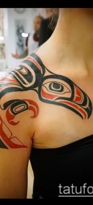 Fénykép a tetoválásról Haida (jelentése) - példa rajz - 037