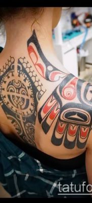 Haida tetoválás fotója (jelentése) - példa rajz - 038