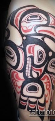 Fotó a tetoválásról Haida (jelentése) - példa rajz - 042