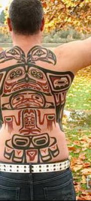 Fotó a tetoválásról Haida (jelentése) - példa rajz - 045