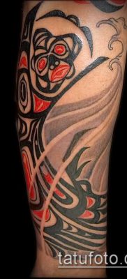 Fotó a tetoválásról Haida (jelentése) - példa rajz - 054
