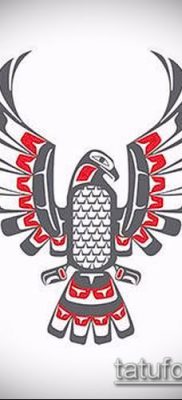 Fénykép a tetoválásról Haida (jelentése) - példa rajz - 062