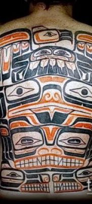 Fotó a tetoválásról Haida (jelentése) - példa rajz - 084