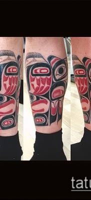 Haida tetoválás fotója (jelentése) - példa rajz - 092