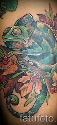 Kaméleon tetoválás - fényképes példa egy jelentésről szóló cikkhez 14012016 23
