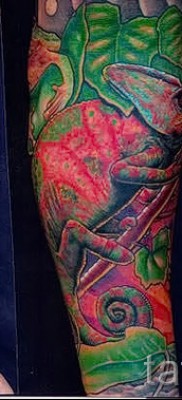 Kaméleon tetoválás - fényképes példa egy jelentésről szóló cikkhez 14012016 14