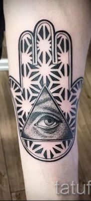 hamsa tetoválás - fotó példa a tetoválás 80 jelentéséről szóló cikkre