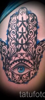 hamsa tetoválás - fényképes példa a tetoválás jelentésével foglalkozó cikkhez 36