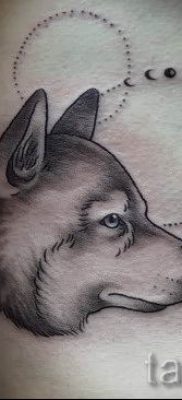 Husky tetovaža - foto primjer gotove tetovaže za članak o značenju 55