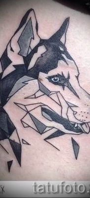 Husky tetovaža - foto primjer gotove tetovaže za članak o vrijednosti 20