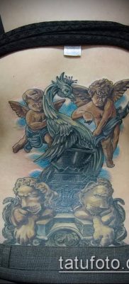 Fénykép kerub tetoválásról (jelentése) - példa rajz - 003