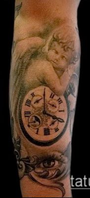 Fénykép kerub tetoválásról (jelentése) - példa rajz - 006