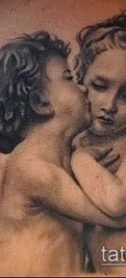 Fénykép kerub tetoválásról (jelentése) - példa rajz - 008