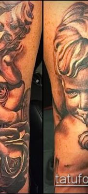 Fénykép kerub tetoválásról (jelentése) - példa rajz - 011