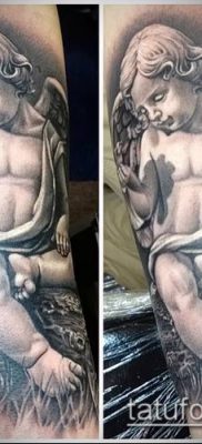 Fénykép kerub tetoválásról (érték) - példa rajz - 020