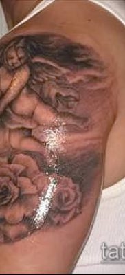 Fénykép kerub tetoválásról (jelentése) - példa rajz - 035