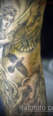 Fénykép kerub tetoválásról (jelentése) - példa rajz - 036