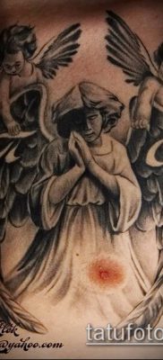 Fénykép kerub tetoválásról (jelentése) - példa rajz - 040