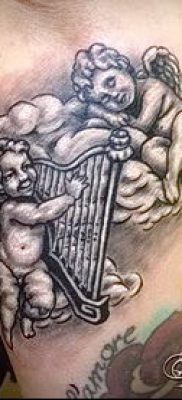 Fénykép kerub tetoválásról (jelentése) - példa rajz - 046