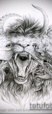 Zdjęcie tatuażu chimery - 11072017 - przykład - 001 Chimera Tattoo