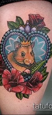 fotó hörcsög tetoválásról (jelentése) - egy példa egy érdekes tetoválási rajzra - 047