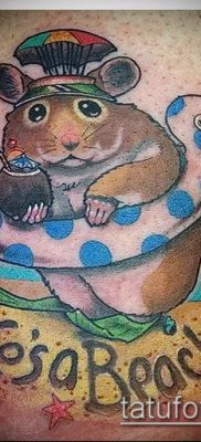 fotó hörcsög tetoválásról (jelentése) - egy példa egy érdekes tetoválási rajzra - 043