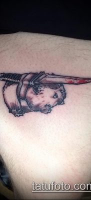 fotó hörcsög tetoválásról (jelentése) - egy példa egy érdekes tetoválásrajzra - 037
