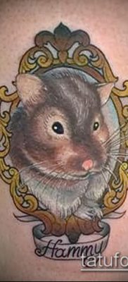 fotó hörcsög tetoválásról (jelentése) - egy példa egy érdekes tetoválási rajzra - 032