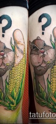 fotó hörcsög tetoválásról (jelentése) - egy példa egy érdekes tetoválási rajzra - 028